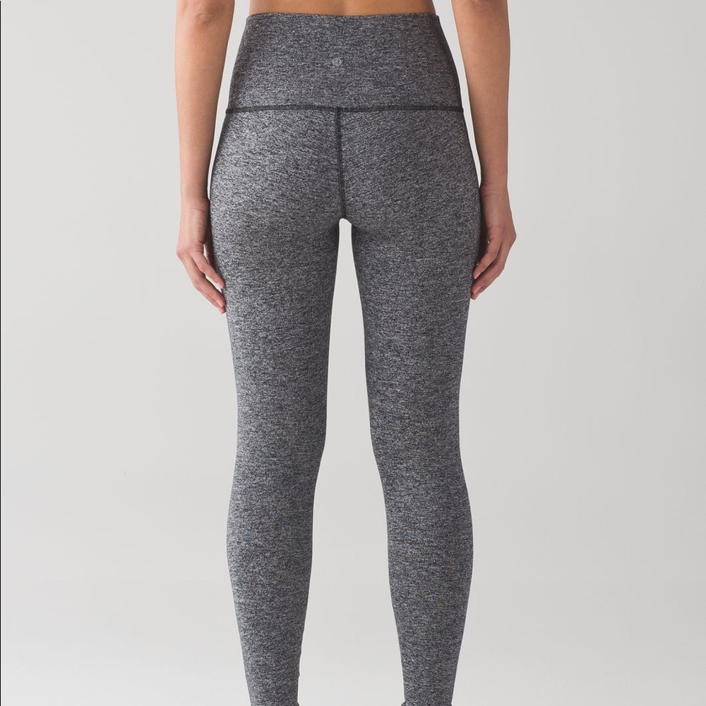 Lululemon Wunder Under Pant - Heathered Black